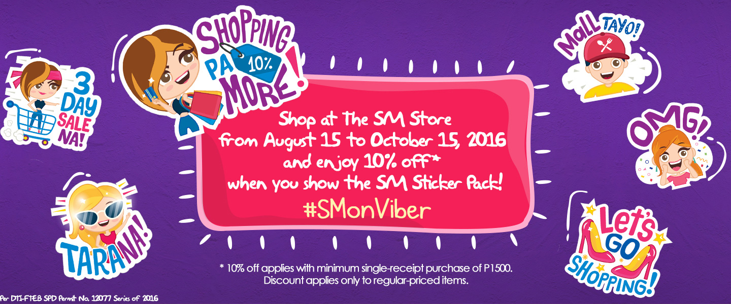 Shop Away with SM Sticker Pack!