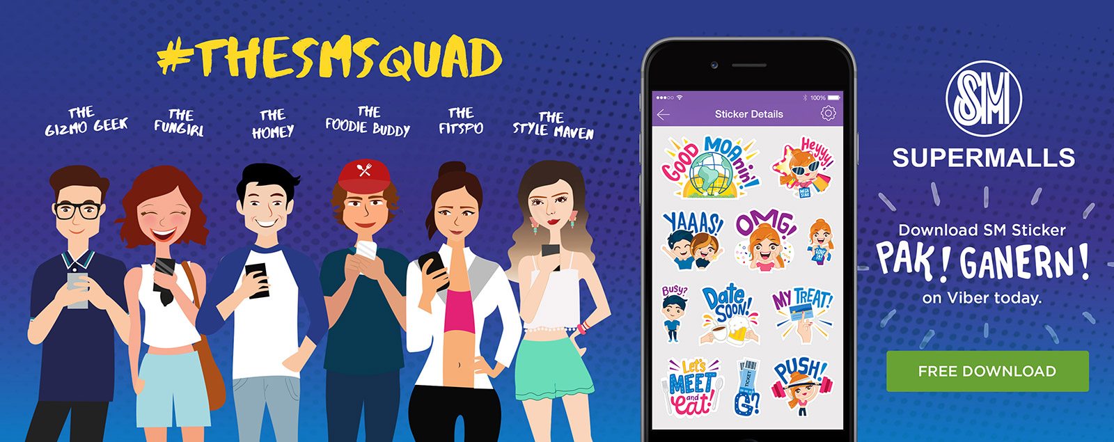 SM SUPERMALLS IS ON VIBER! PAK NA PUBLIC CHAT WITH GANERN NA STICKERS!