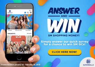 Answer and Win SM shopping money!