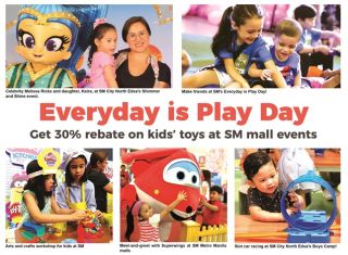 Parents get 30% off on kids’ toys at SM’s Everyday is Play Day 