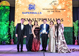 SM Supermalls wins Marketing Company of the Year in 2018 Agora Awards