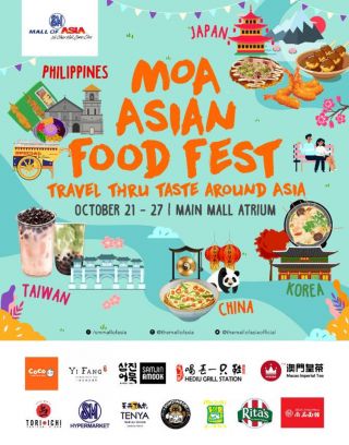  MOA Asian Food Fest: October 21-27, 2019