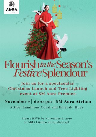 Flourish in the Season's Festive Splendour at SM Aura Premier: November 7, 2019