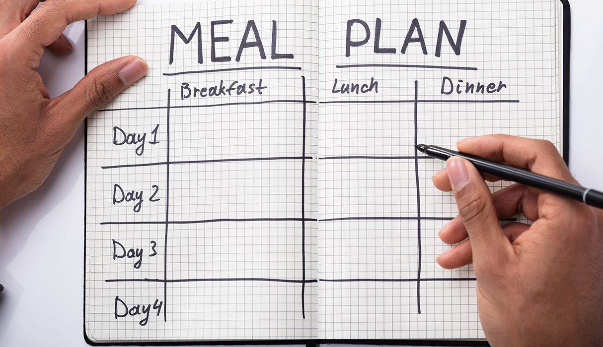 2. Create a Week-Long Meal Plan Before Writing the List