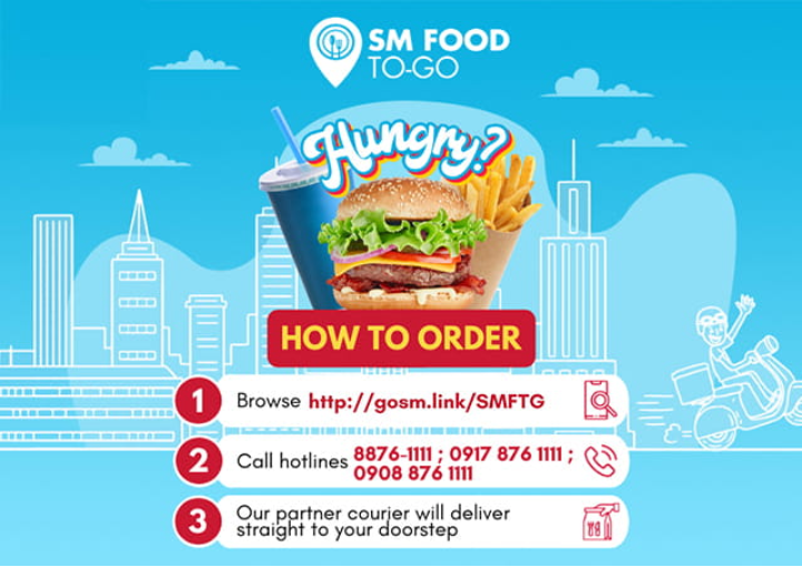 Your food cravings are now just a call away  with SM Food to Go Call to Deliver!