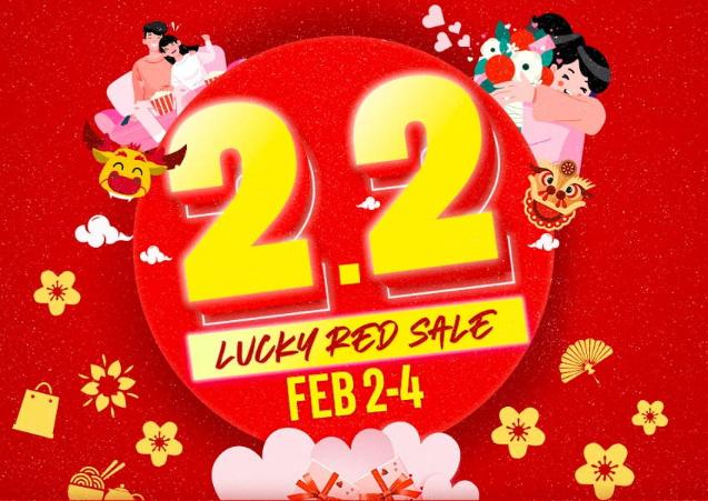  2.2 Lucky Red Sale: February 2 to 4, 2021