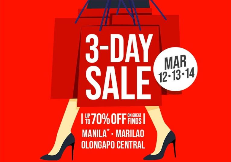 #SM3DaySale: March 12 to 14, 2021