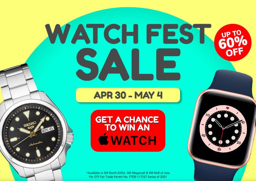 Watch Fest Sale: April 30 to May 4, 2021