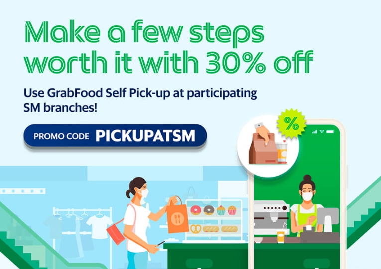 30% OFF GrabFood Self Pick-up: Until June 30, 2021