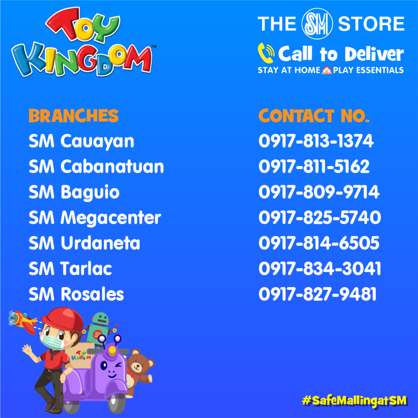 Toy Kingdom Call to Deliver