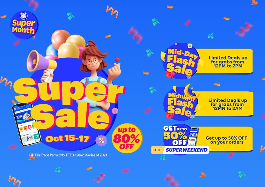 Super Sale on SM Malls Online: October 15-17, 2021