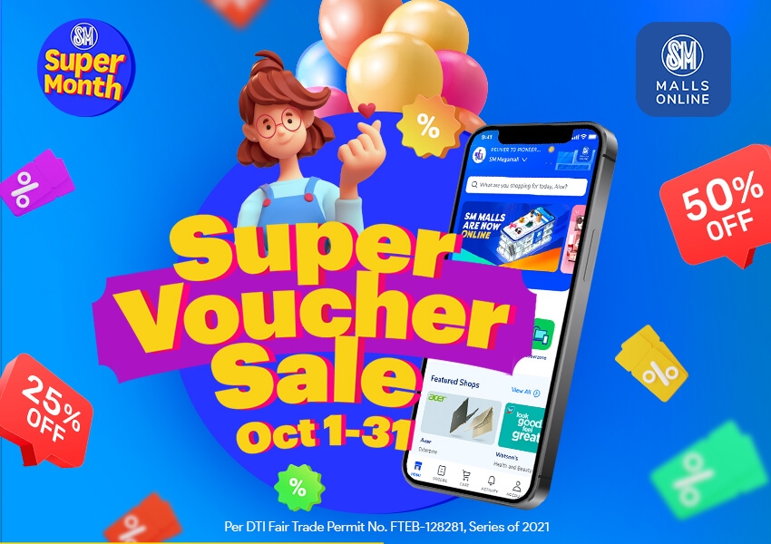 Super Voucher Sale: October 1 to 31, 2021
