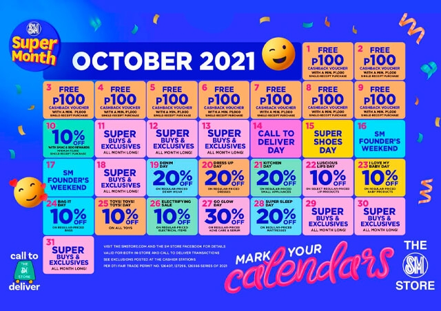  #SMSuperMonth: October 1 - 31, 2021