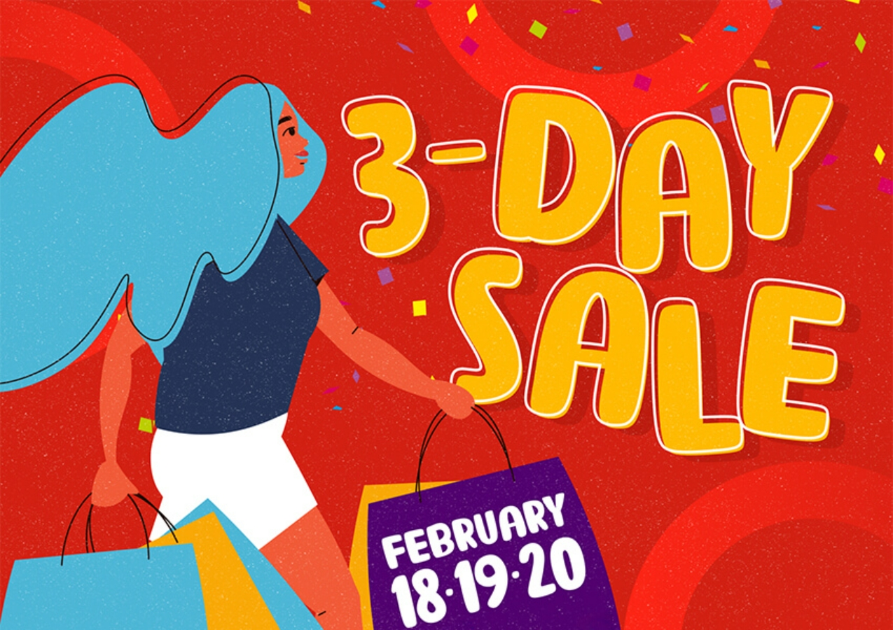 SM 3-Day Sale This February!