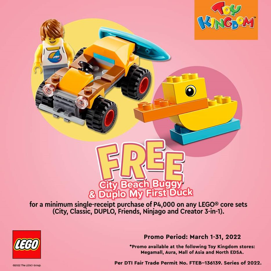 FREE LEGO City Beach Buggy & Duplo My First Duck!
