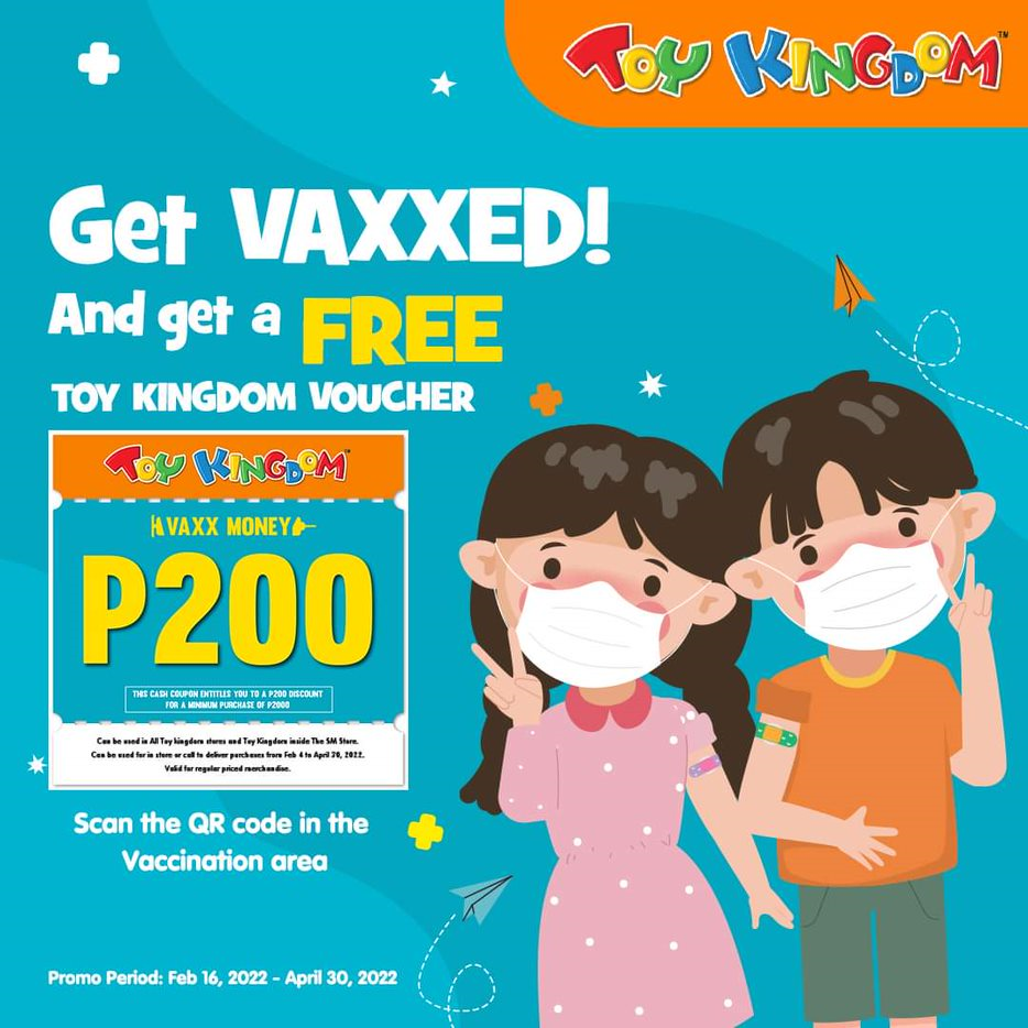 Get Vaxxed and Get a Free Toy Kingdom Voucher