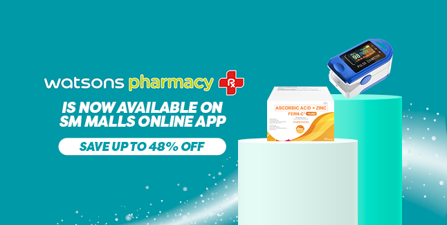 Watsons Pharmacy is Now Available on SM Malls Online App