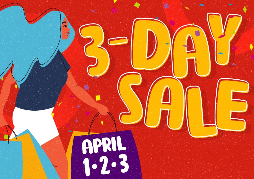 SM 3-Day Sale This April!