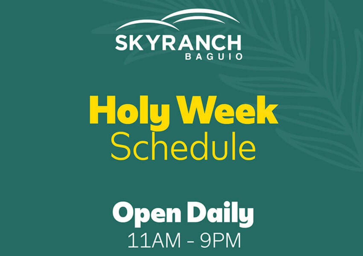 SM Sky Ranch Holy Week 2022 Schedule