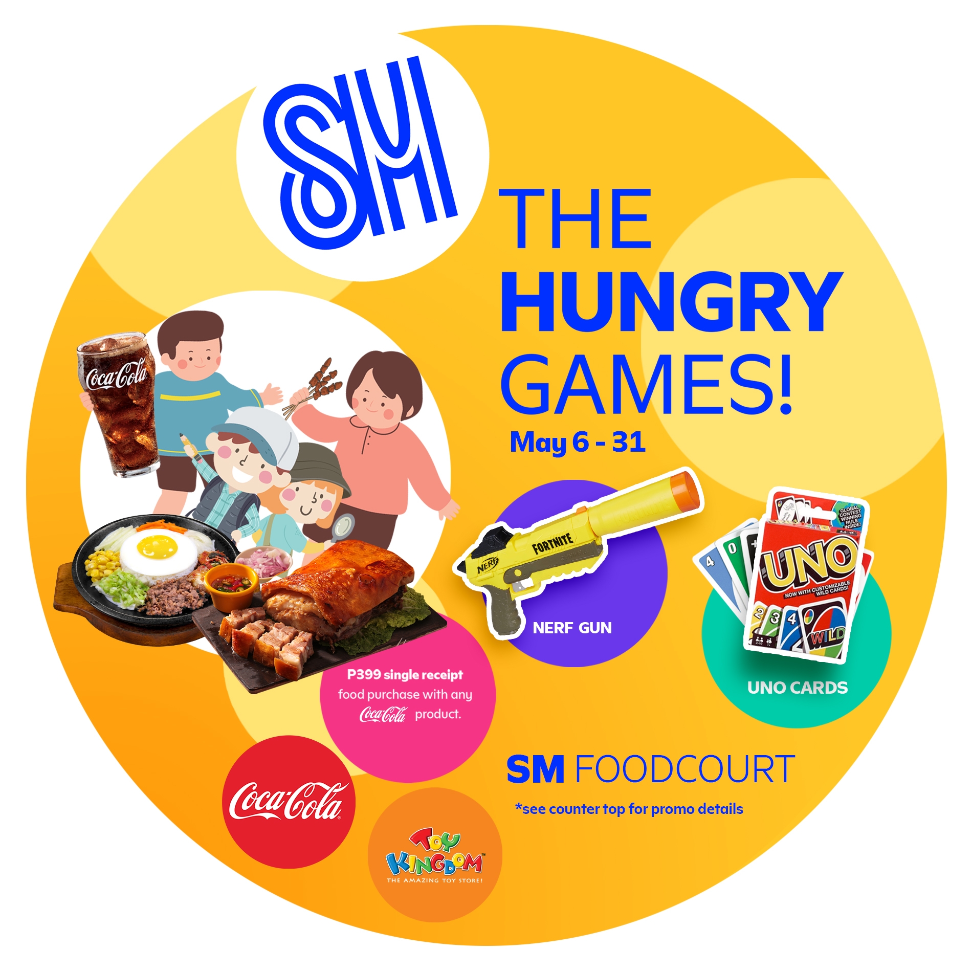 Join the Hungry Games At SM Foodcourt and win exciting toys!