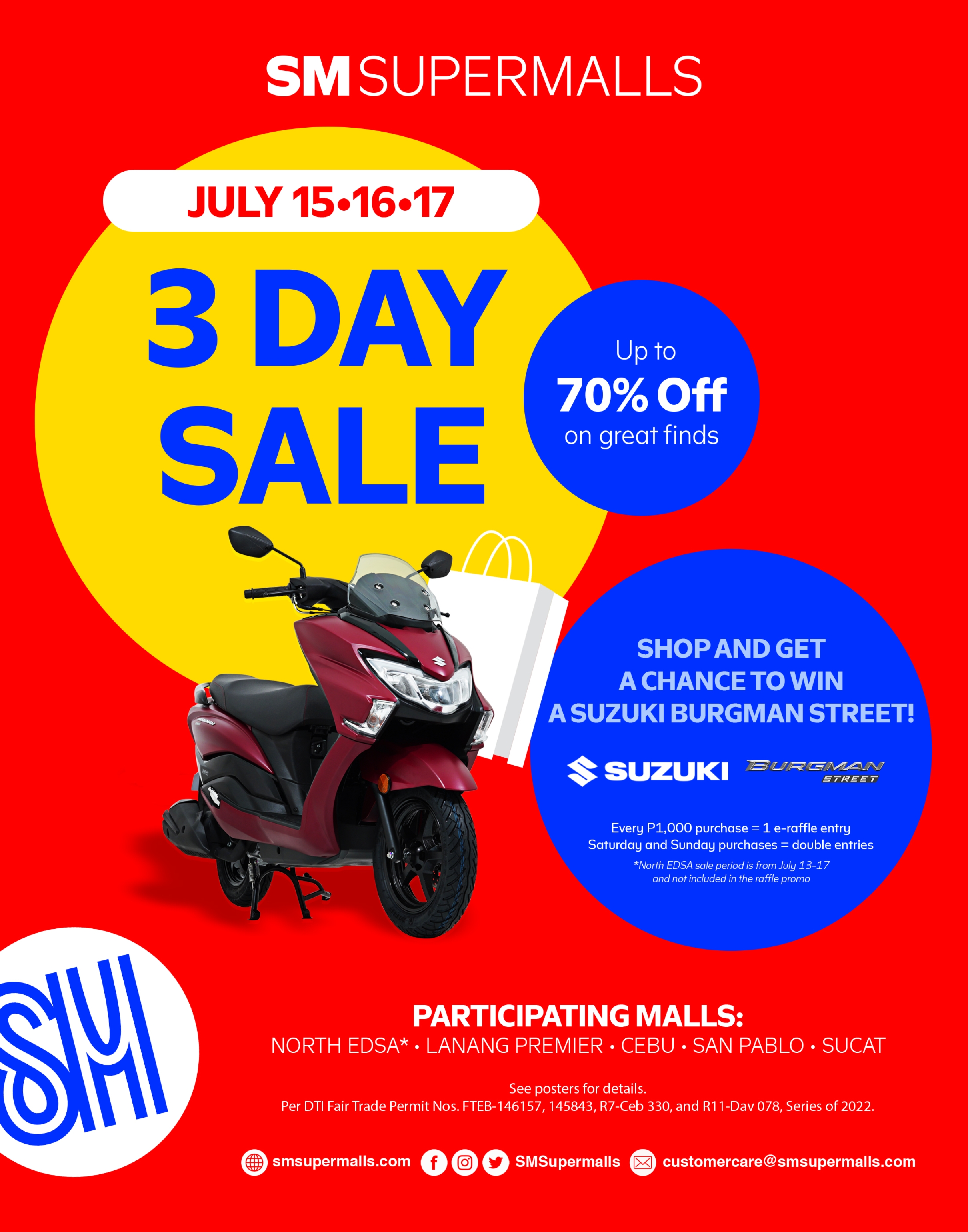 ANOTHER DAY, ANOTHER SM 3-Day Sale! 