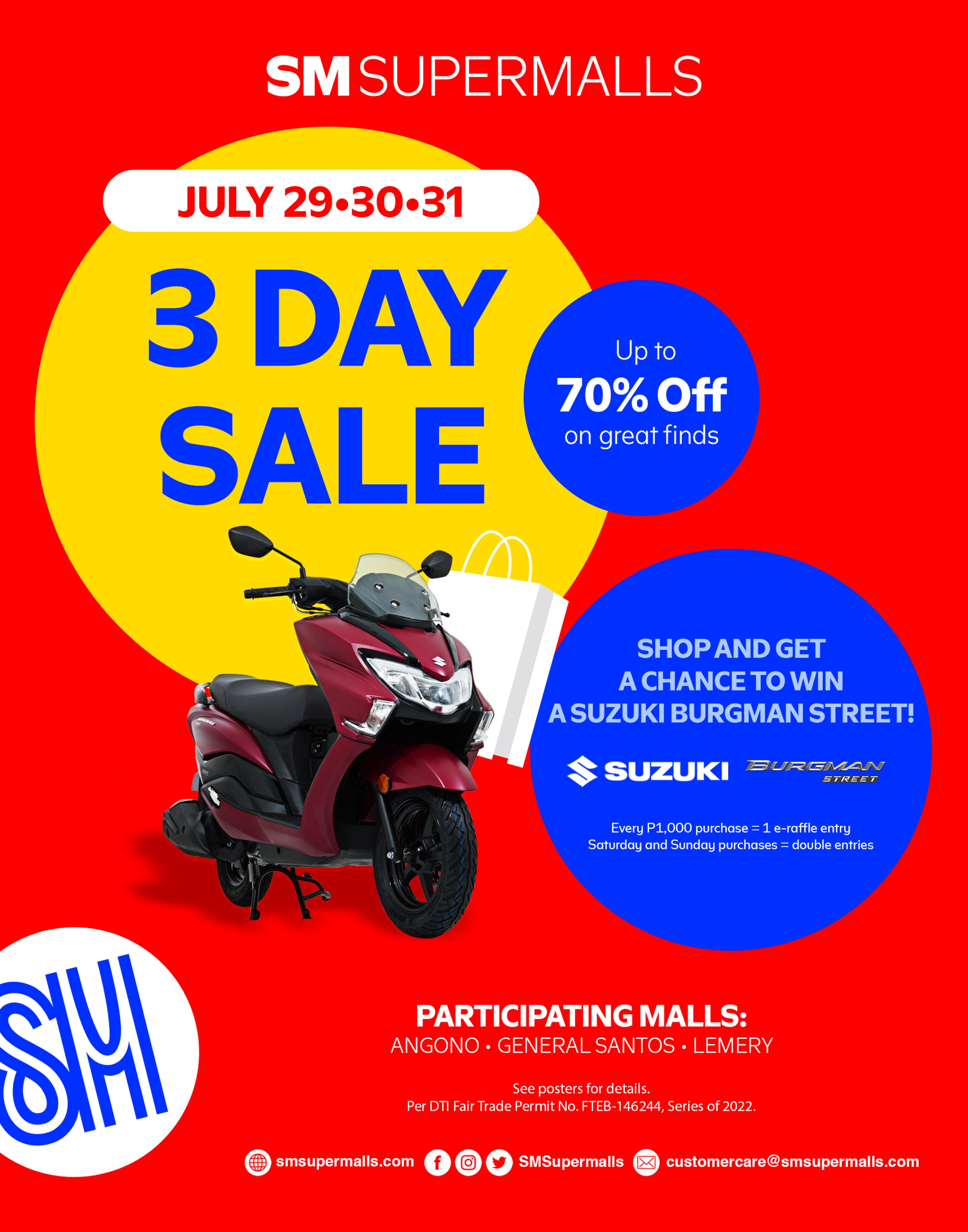 SM 3-Day Sale this July!
