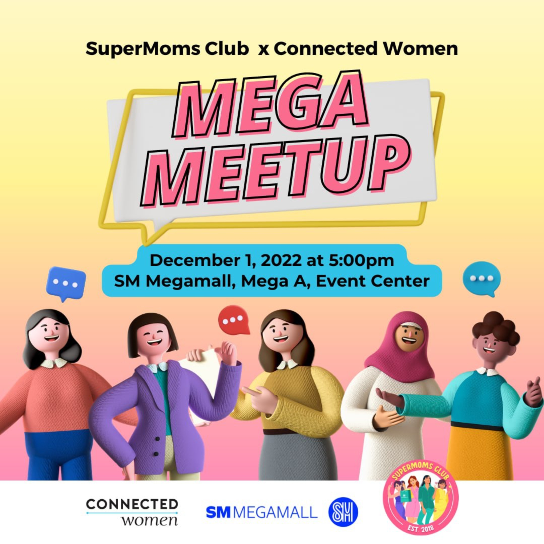 SuperMoms Club x Connected Women MEGA MEETUP Event