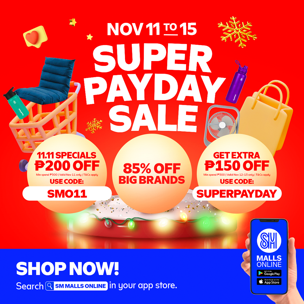 SM Malls Online: 11.11 Specials and Super Payday Sale