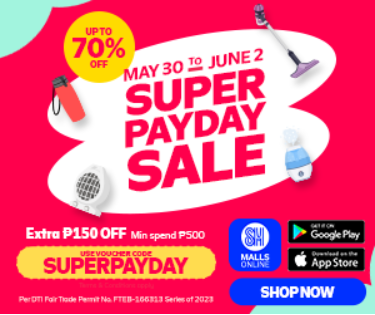 SM Malls Online: SUPER PAYDAY SALE - May 30 to June 2