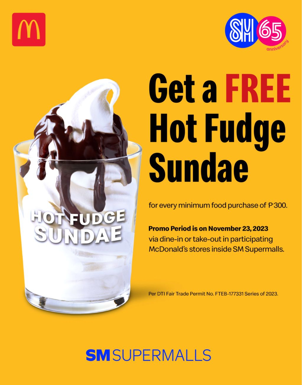 Get A Free Hot Fudge Sundae!