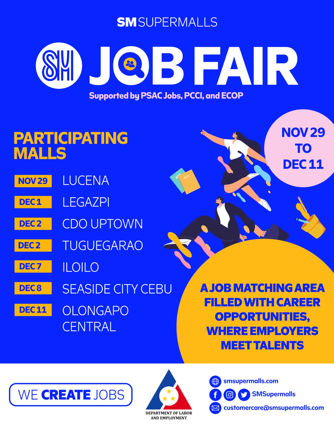 SM Supermalls to spearhead annual job fairs in select malls nationwide