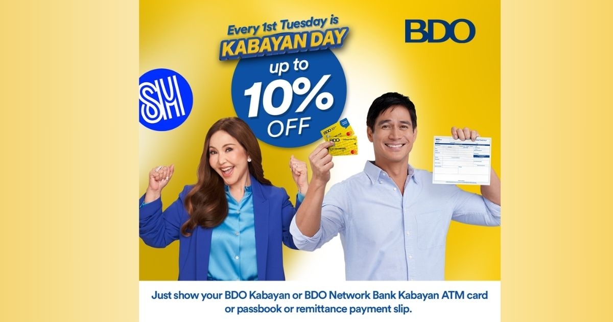 Celebrate Kabayan Day at SM malls every first Tuesday!