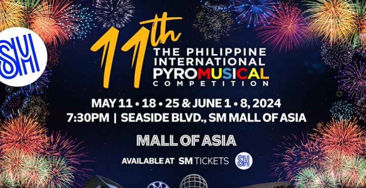 A Decade's Worth of Excitement:  The 11th Philippine International Pyromusical Competition  Reignites at SM Mall of Asia